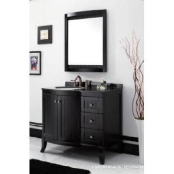 Wooden One Main Cabinet Mirrored Modern Bathroom Cabinet (JN-8819717B)